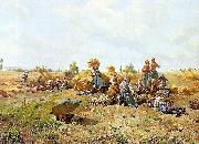 Daniel Ridgeway Knight Harvest Repast oil painting